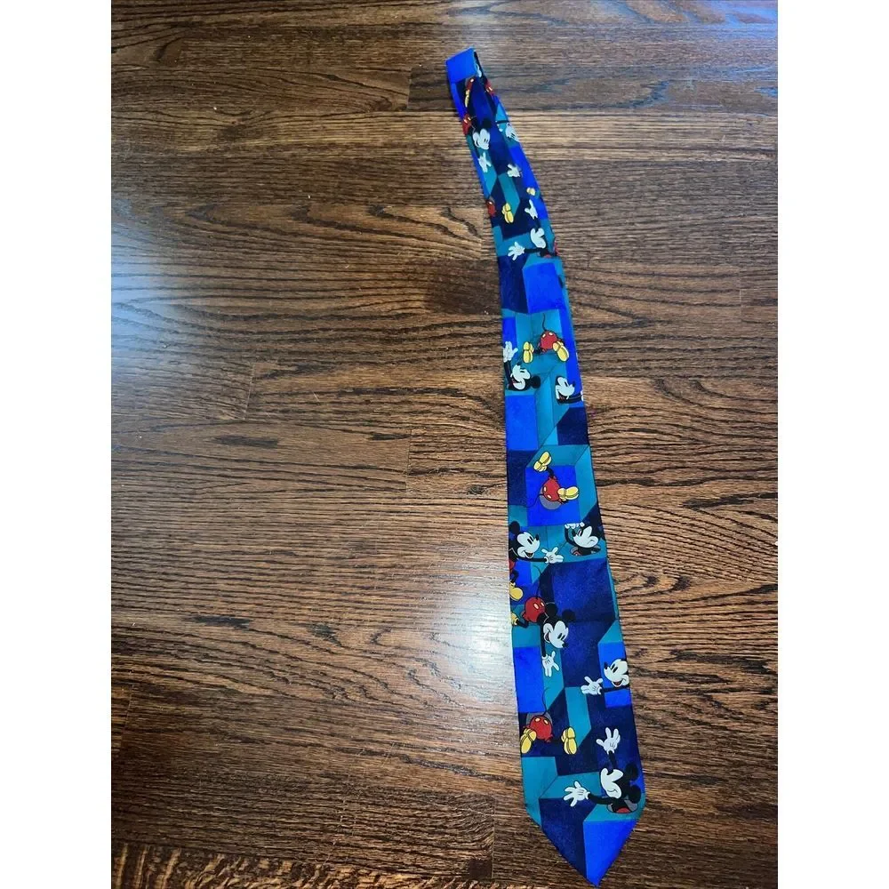 Vintage Mickey mouse and‎ 101 dalmatians necktie Disney